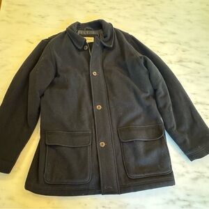 Men's LL Bean Wool Peacoat Jacket